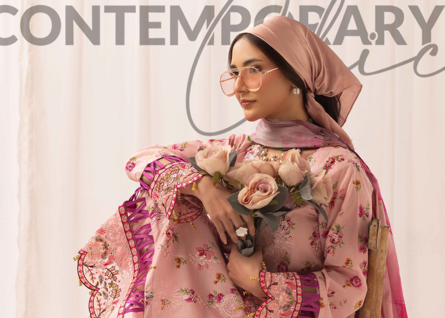 Three-Piece Lawn Embroidered Suit – Elegant & Comfortable