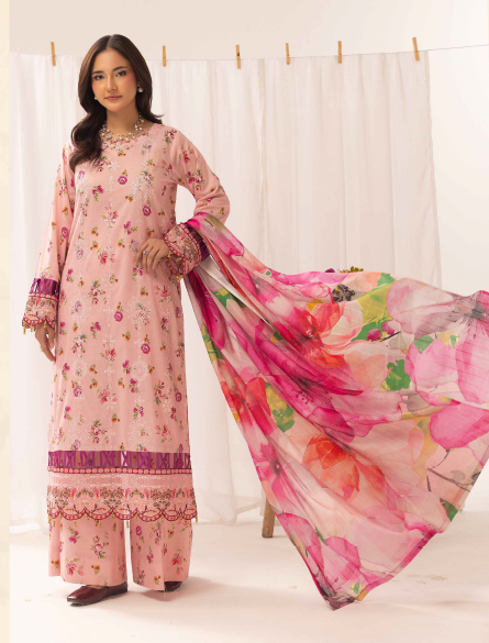 Three-Piece Lawn Embroidered Suit – Elegant & Comfortable - Image 3