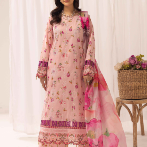 Three-Piece Lawn Embroidered Suit – Elegant & Comfortable