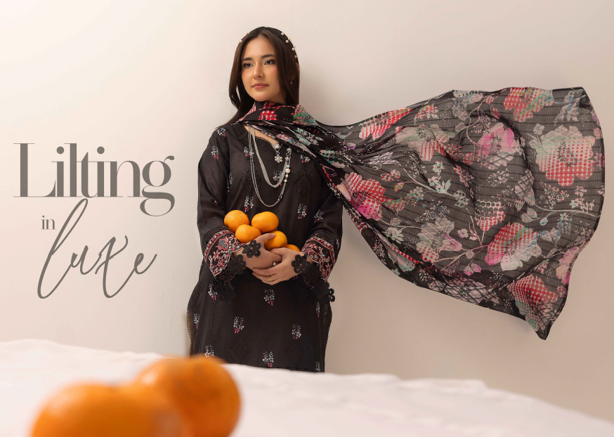 Three-Piece Lawn Embroidered Suit – Elegant & Comfortable