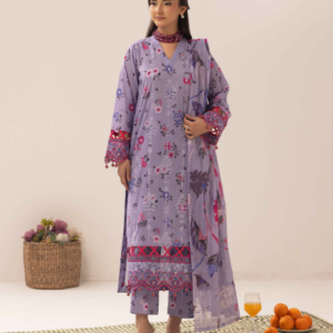 Three-Piece Lawn Embroidered Suit – Elegant & Comfortable