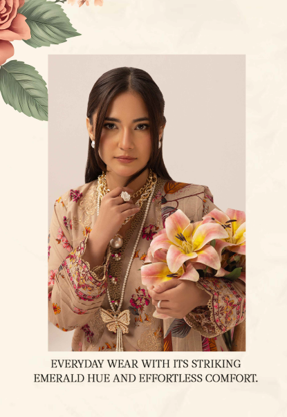 Three-Piece Lawn Embroidered Suit – Elegant & Comfortable - Image 4
