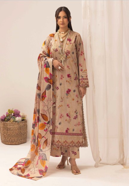 Three-Piece Lawn Embroidered Suit – Elegant & Comfortable