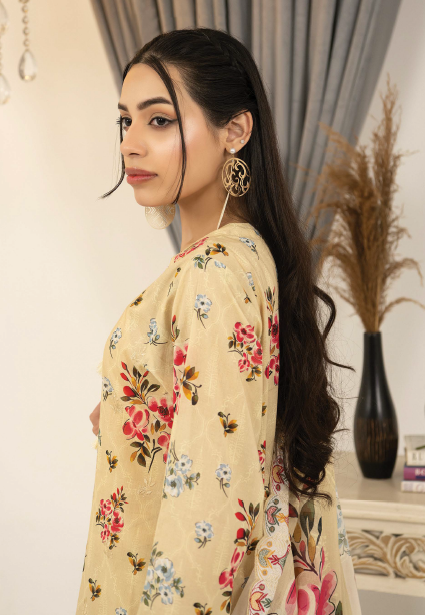 Three-Piece Lawn Digital Printed & Embroidered Suit - Image 4