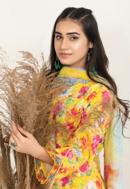 Three-Piece Lawn Digital Printed & Embroidered Suit - Image 3