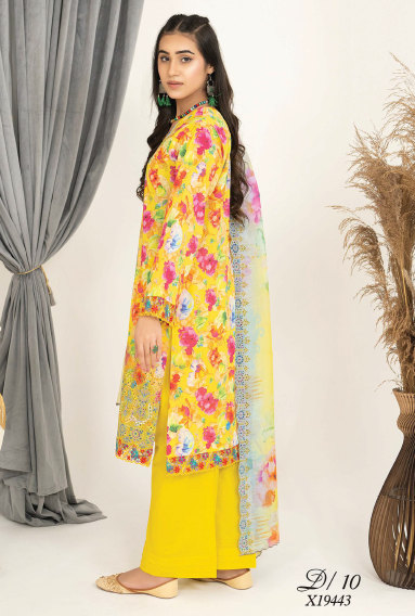 Three-Piece Lawn Digital Printed & Embroidered Suit - Image 2