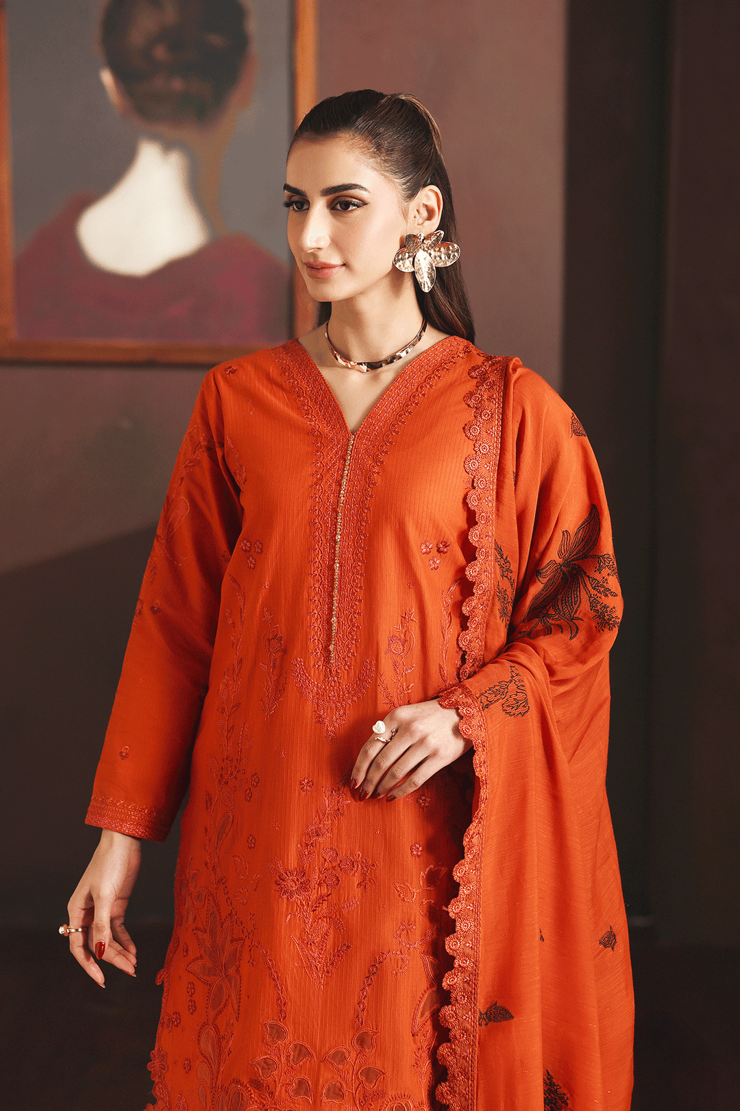 Emroidered Lawn Suit