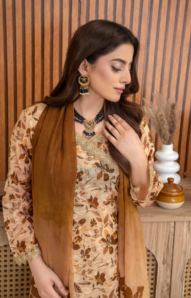 Three-Piece Digital Printed Lawn & Chiffon Suit โ Modern & Trendy - Image 5