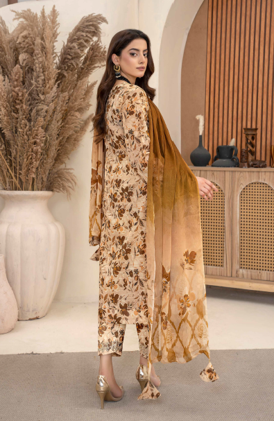 Three-Piece Digital Printed Lawn & Chiffon Suit โ Modern & Trendy - Image 2