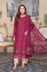 Three-Piece Lawn & Chiffon Embroidered Suit โ Graceful & Elegant - Image 3